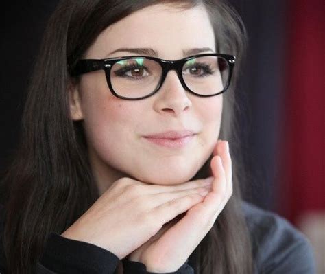 German Singer Lena Meyer Landrut Hairstyles With Glasses Girl With