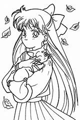 Sailor Moon Coloring Pages Venus Book Manga Gemerkt Von Cute sketch template