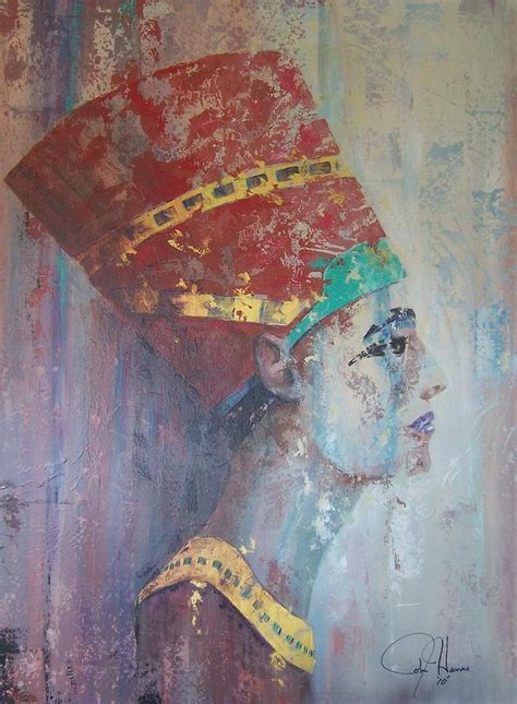 Queen Nefertiti Painting By John Henne