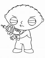 Stewie Griffin Gangster Simpsons sketch template