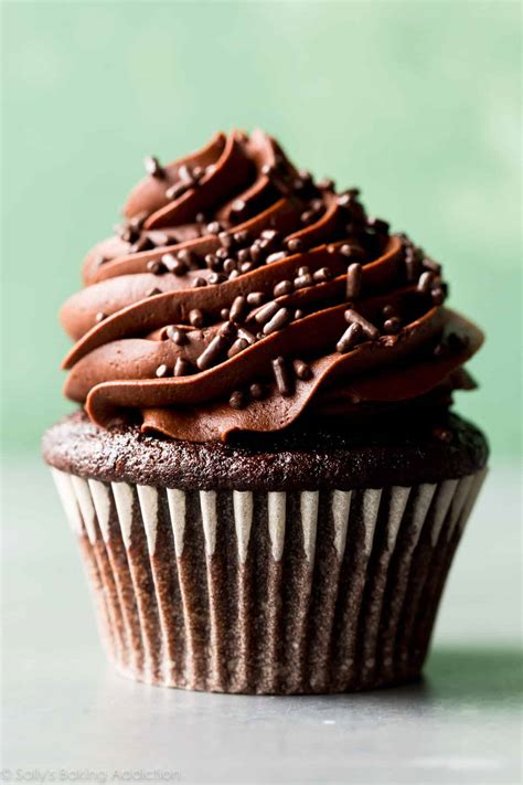 classic chocolate cupcakes  vanilla frosting sallys baking addiction