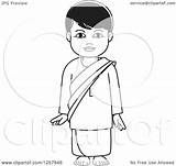 Clipart Sinhala Boy Temple Standing Illustration Royalty Vector Perera Lal Regarding Notes sketch template