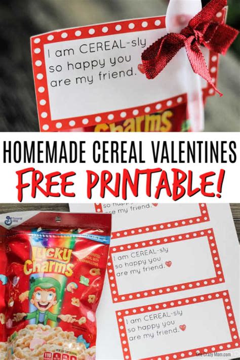 cereal valentine printable printable templates