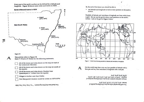 latitude  longitude globe practice worksheets  printable