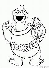 Cookie Monster Coloring Pages Baby Getdrawings Drawing sketch template