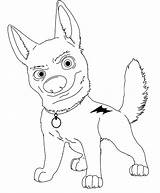 Bolt Coloring Pages Coloriage Rebelle Disney Dessin Dog Colorier Drawing Volt Imprimer Walt Print Printable Super Colouring Draw Mittens Drawings sketch template