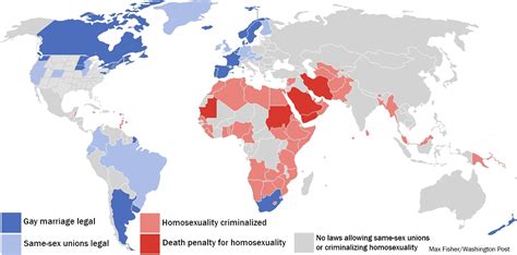 This Map Shows How America Compares To The Rest Of The World On Gay