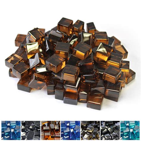 Copper 1 2 Reflective Fireglass Cubes 10 Lb Bag