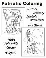 Coloring Patriotic Pages Kids American Printable History Flag Liberty Raisingourkids Presidents July Statue Print States Raising 4th Eagle sketch template