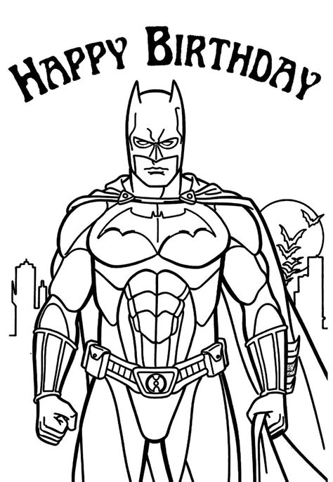 jaw dropping batman birthday coloring pages cards