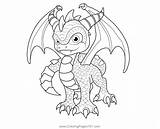 Spyro Coloring Skylanders Spyros Coloringpages101 sketch template