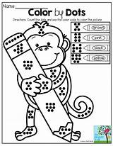 Activities Dots Sense Teaching Mathes Moffattgirls Monkeys sketch template