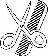 Clipart Hair Haircut Hairstyle Kamm Schere Svg Und Men Coiffure Cliparts Style Hairstyles Homme Styling Scissors Hairstyling Comb Haircuts Mens sketch template