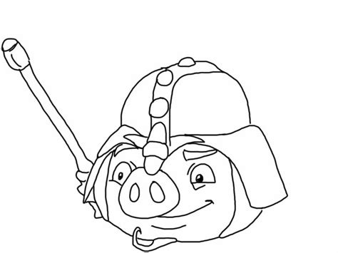 gambar colouring pages angry birds epic coloring page pirate  rebanas