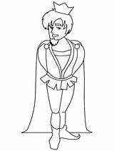 Prince Coloring Pages Medieval Clipart Drawing Handsome Times Arthur Prince2 Fantasy King Colouring Characters Princess Kids Drawings Popular Clip sketch template