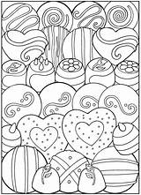 Coloring Pages Dessert Adult Sheets Dover Desserts Colorir Printable Books Desenhos Color Haven Creative Kids Book Colouring Candy Designer Valentine sketch template