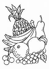 Obst Gemüse sketch template