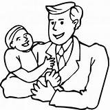 Coloring Pages Father Son Fathers Dad Color Getdrawings Getcolorings sketch template