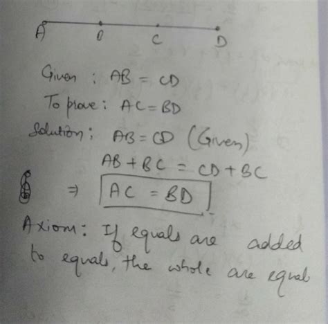 In The Given Figure If Ab Cd Then Prove That Ac Bd