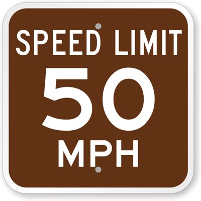 speed limit  mph sign campground signs sku