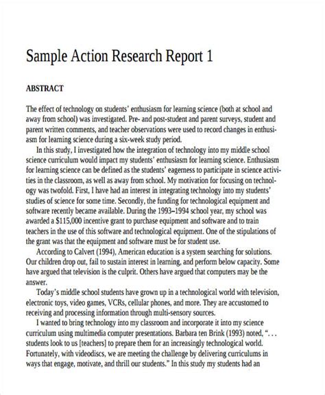 research report examples