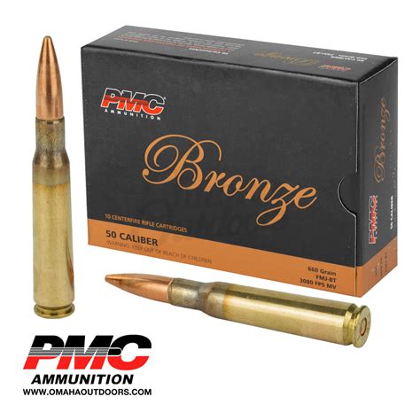 Pmc Bronze 50 Bmg Ammo 660 Grain Fmj Bt 10 Round Box Free Download