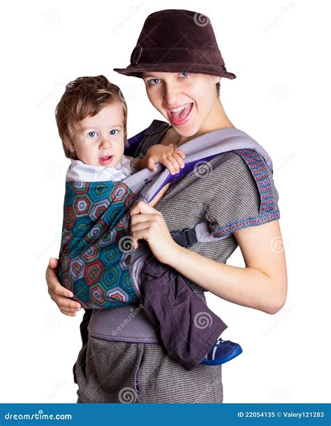 young woman  child stock image image  mother child