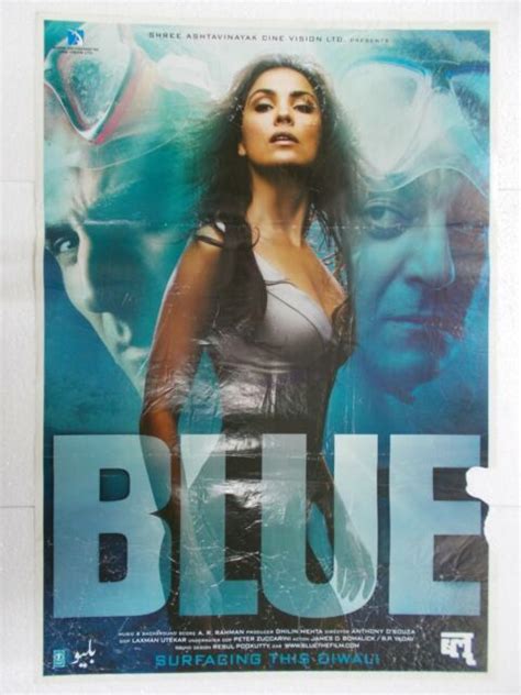 Blue 2009 Akshay Kumar Sanjay Dutt Lara Katrina Kaif Rare Poster