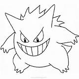 Gengar Pages Xcolorings 627px sketch template