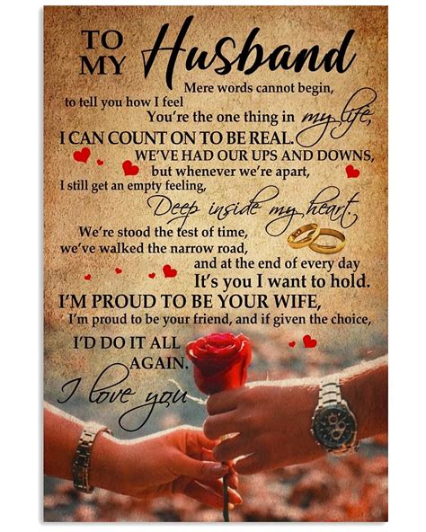 perfect gifts  husband   husband poster happy birthday love