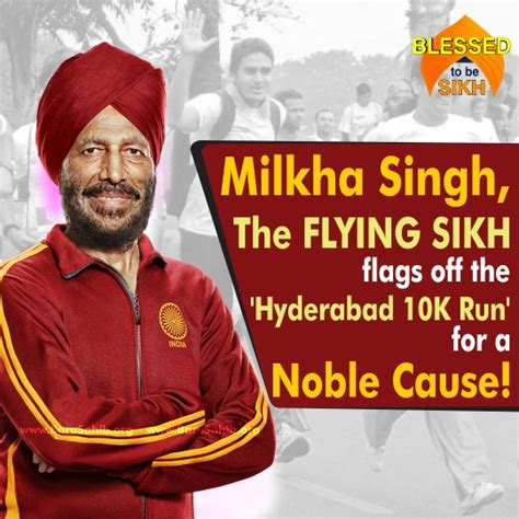 the flying sikh flags off the hyderabad 10k run for a
