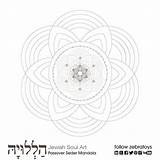 Mandalas Passover sketch template