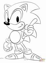 Sonic Sticks Hedgehog sketch template