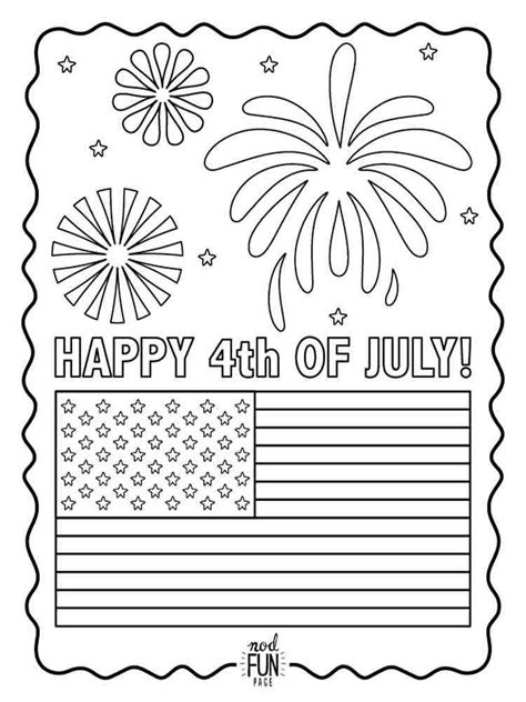 fourth  july coloring pages