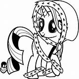 Coloring Little Rarity Pony Comments sketch template