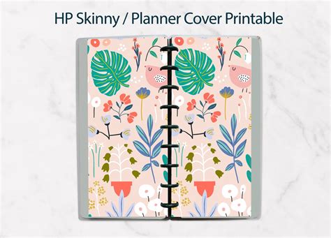 skinny classic happy planner cover printable planner etsy
