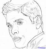 Supernatural Winchester Coloring Pages Dean Jensen Ackles Draw Color Print Drawings Outline Adult Coloringtop Drawing Colouring Book Printable Step Kids sketch template