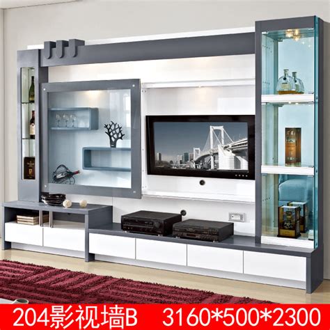 living room furniture modern design display format led tv