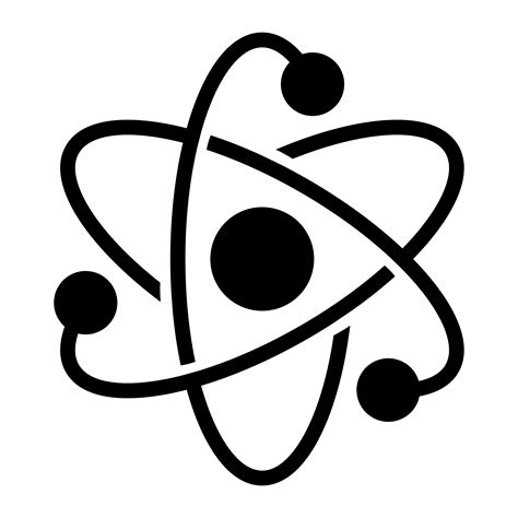 atom symbol vector art icons  graphics