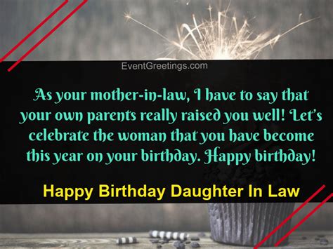 sweet happy birthday daughter  law quotes  wishes