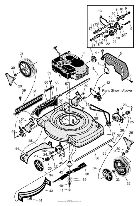 murray lawn mower parts diagram