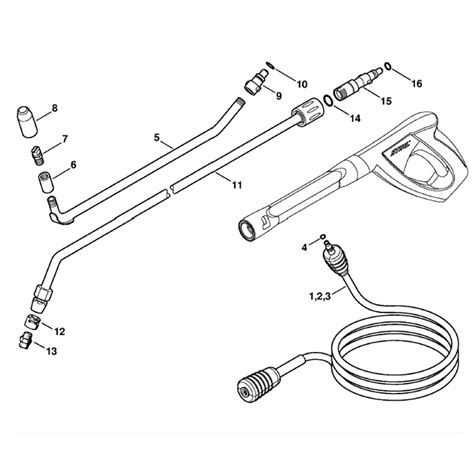 stihl   pressure washer   parts diagram accessories