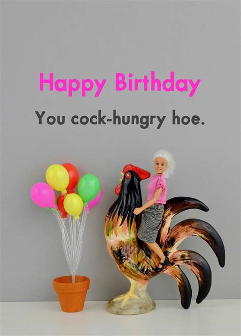 Cock Hungry Hoe Card Scribbler