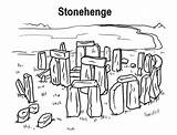 Stonehenge sketch template