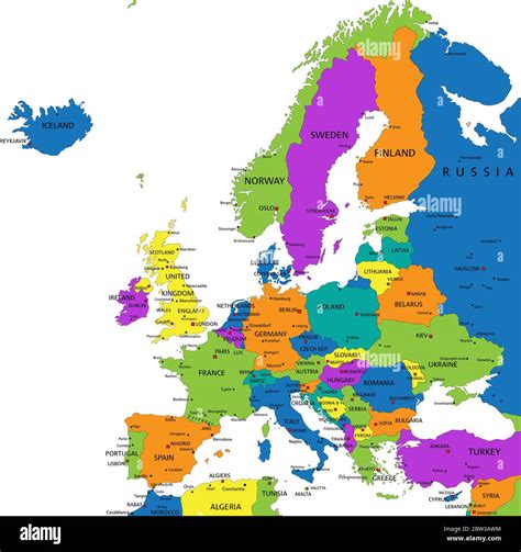 europa mappa politica  europa illustrazione  stock  xxx hot girl