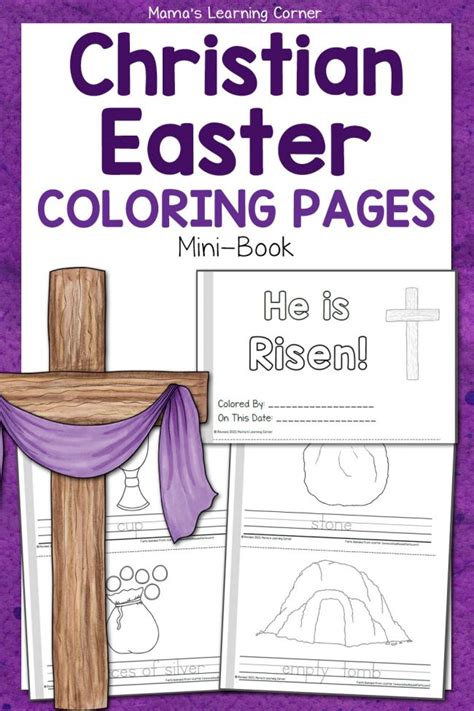 christian easter coloring pages mamas learning corner