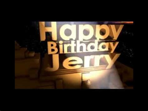 happy birthday  jerry youtube