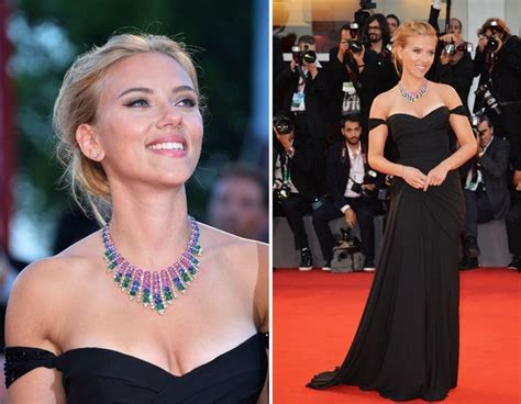 Scarlett Johansson Wore Bulgari At The Venice International