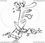 Screaming Cut Cartoon Man Outline Over Illustration Royalty Toonaday Rf Clip Leishman Ron Regarding Notes sketch template
