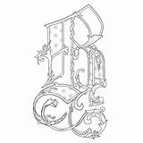 Illuminated Letters Coloring Lettering Letter Alphabet Manuscript Stanne Alice Small Calligraphy Bric Visit Brac Caps Google Lettres sketch template